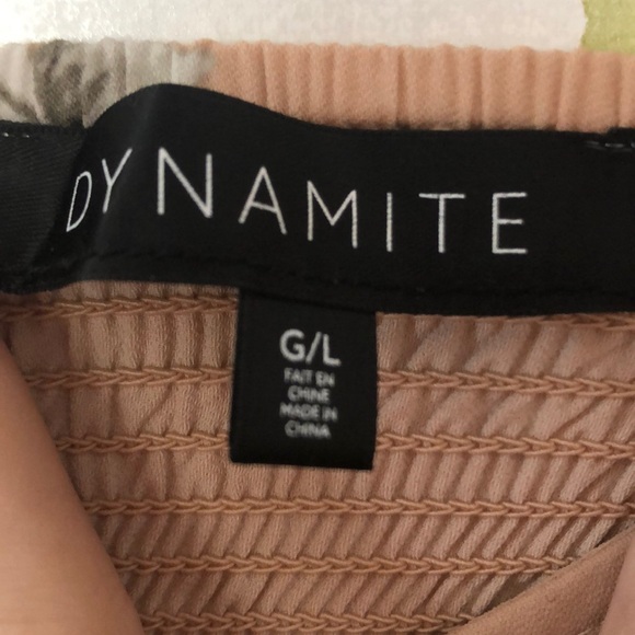 Dynamite Floral Fit and Flare Dress (10% off 3+) - Picture 3 of 4